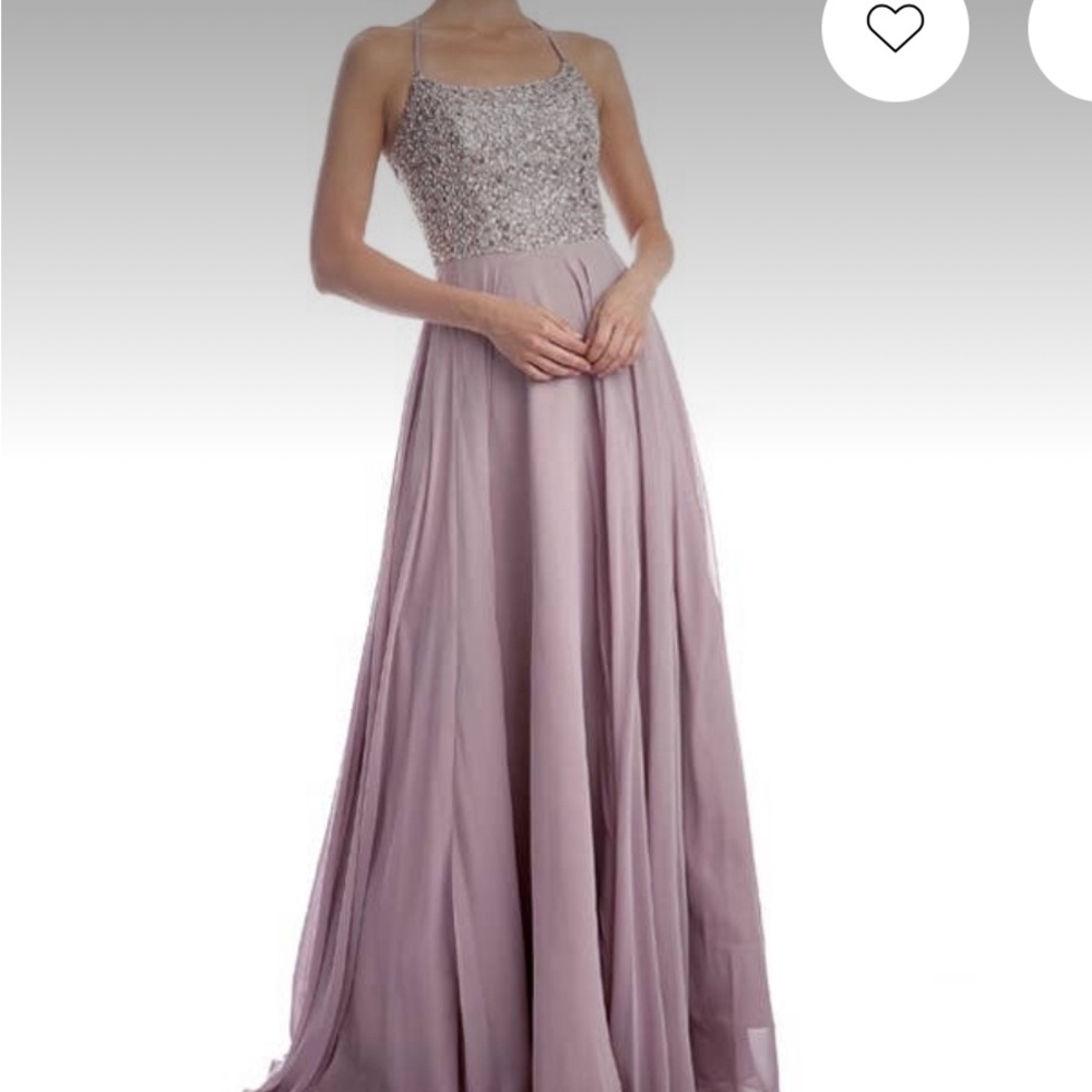 Juliet Beaded and Chiffon Prom Formal Dress